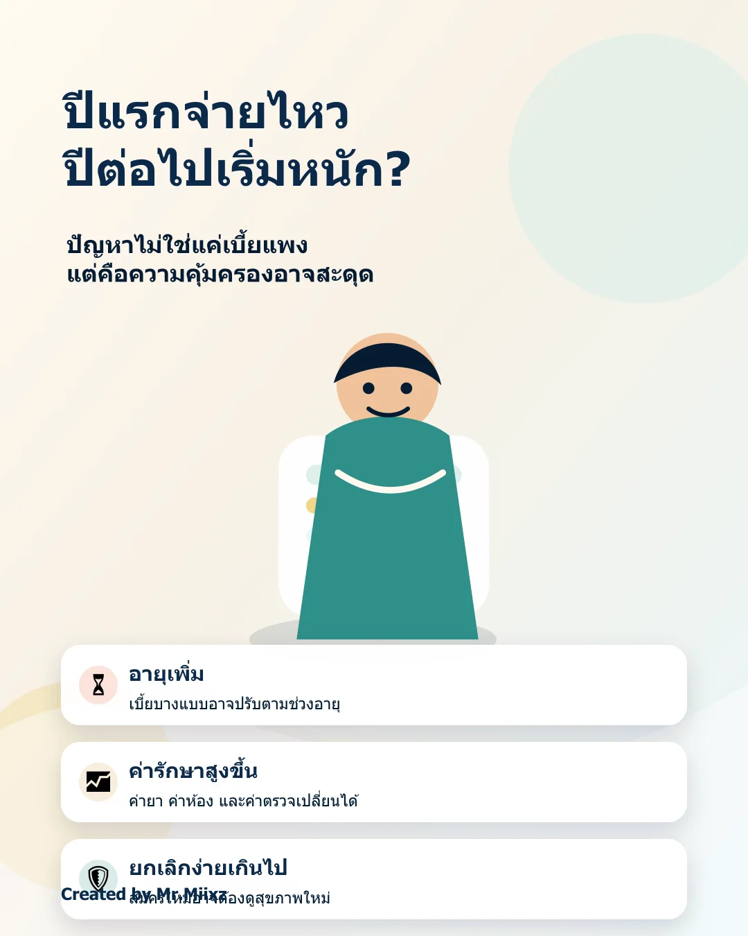 เบี้ยประกันสุขภาพเพิ่มตามอายุ วางแผนยังไงไม่ให้จ่ายไม่ไหว
