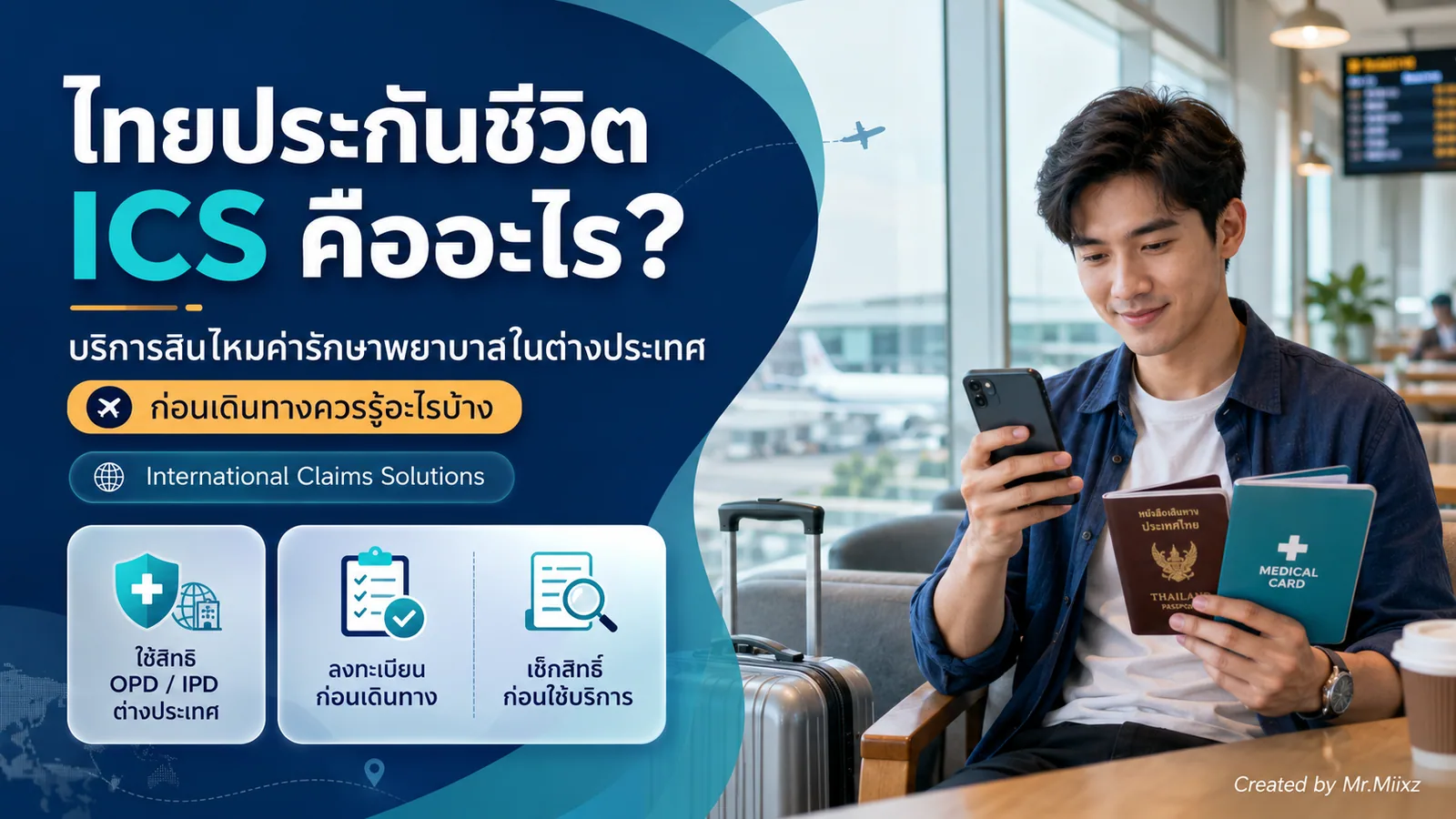 ไทยประกันชีวิต International Claims Solutions บริการสินไหมค่ารักษาพยาบาลในต่างประเทศ